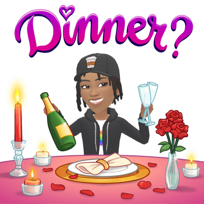 Young adult Ree smiling at a candlelit dinner table