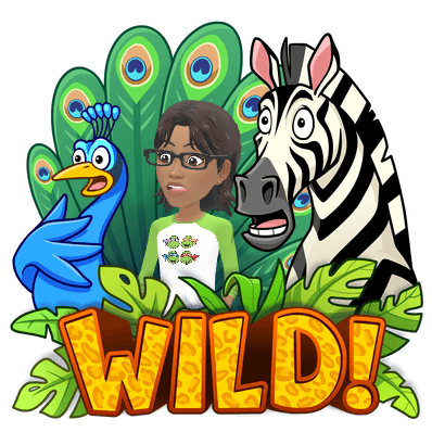 Ree surrounded by wild animals