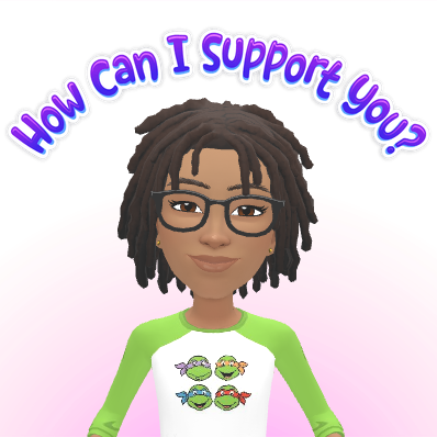 Ree offering assistance beneath the words How Can I Support You