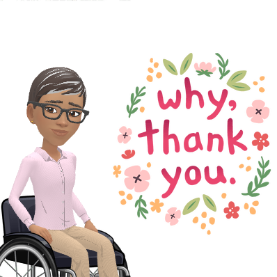 A grateful Ree beneath the words Why Thank You