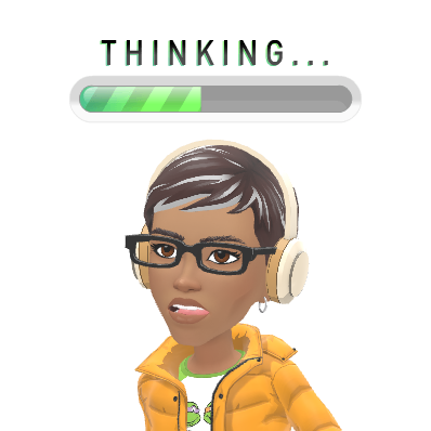 Public Timeline avatar wearing headphones beneath a thinking progress bar